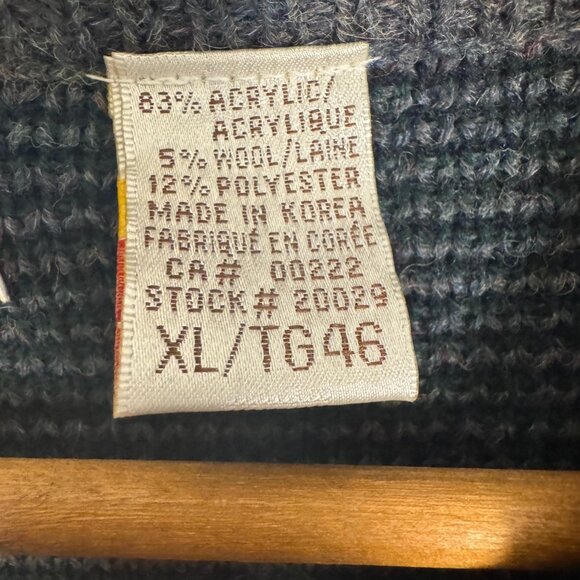 Vintage Arnold Palmer Golf Sweater XL – 90s Golf Scene Knit, Grandpa V-Neck - Picture 5 of 9